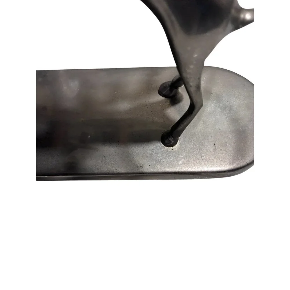 Pottery Barn Christmas Reindeer 3 pc Votive Candle Holder Decor Silver Chrome